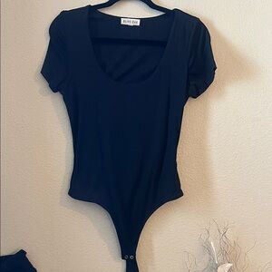 Olive & Oak Black Bodysuit